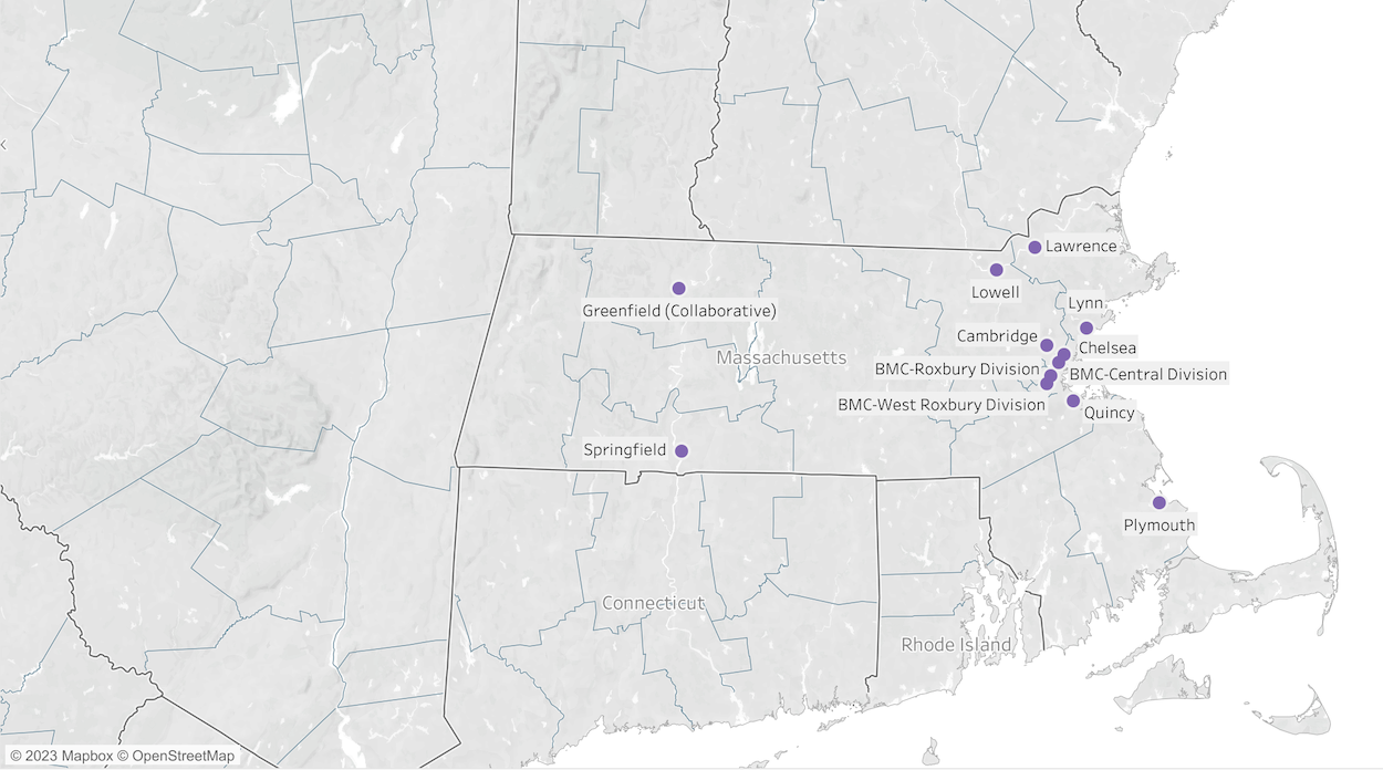 MA Mental Health Court Locations